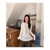 White Lace Lace Inner Long-sleeved Shirt, New Slim-fitting and Thin in Autumn and Winter, Fashionable and Foreign-style Versatile Top
