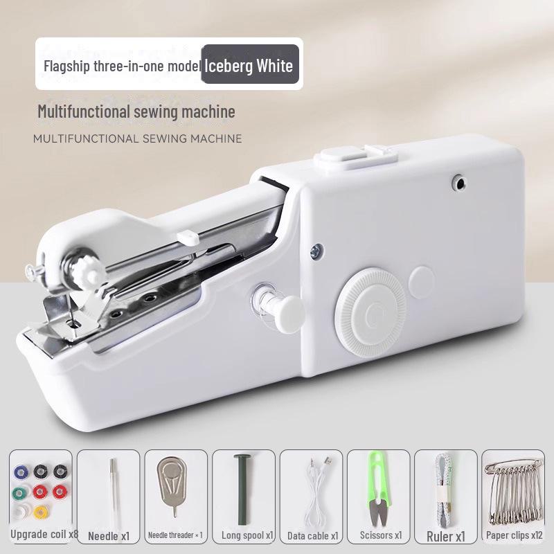 Portable Mini Handheld Electric Sewing Machine for DIY Tailoring