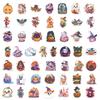 100 Halloween Series Pp Waterproof Stickers Cute Graffiti Halloween Dress Up Character Stickers