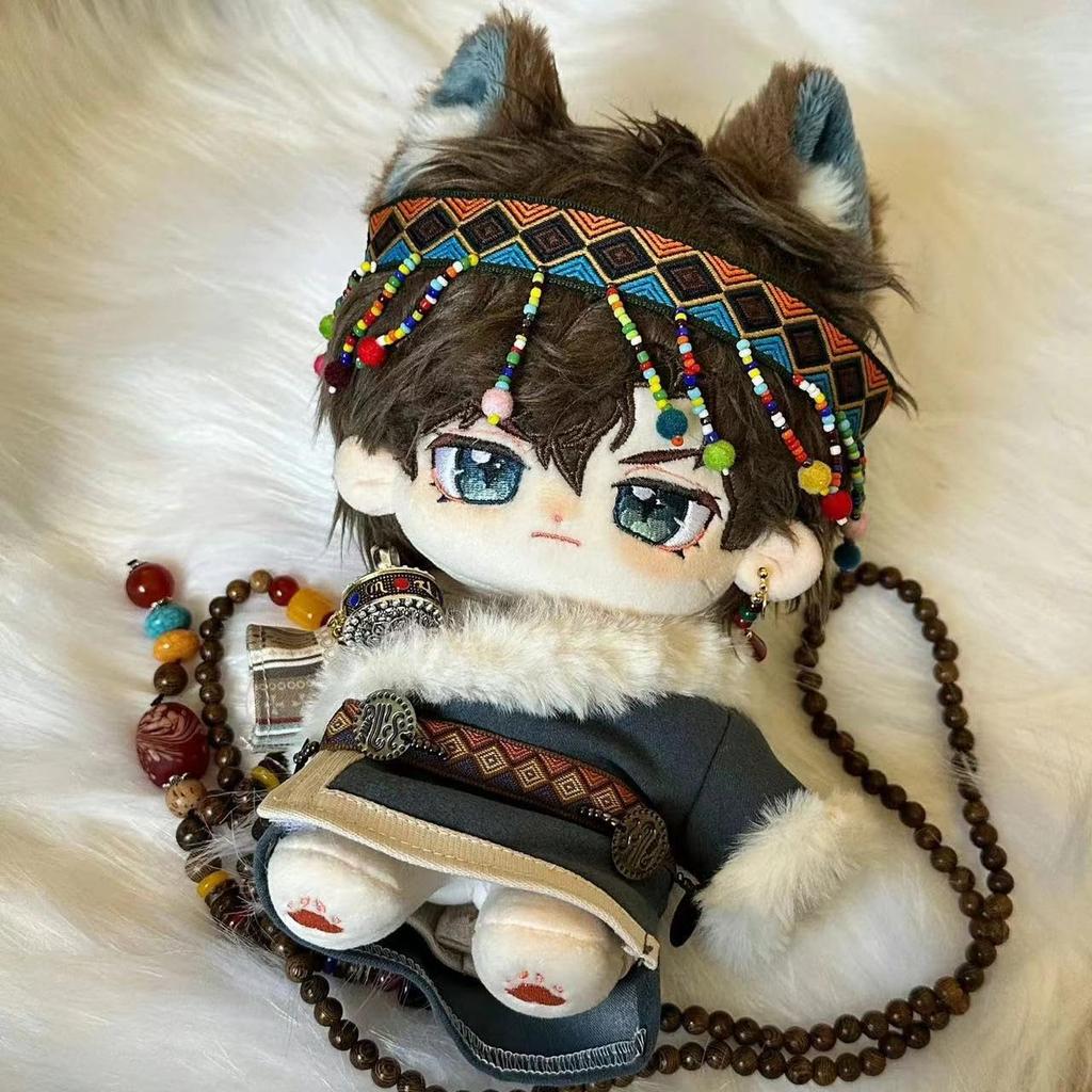 AXLUCE - Plush Clothes - Ethnic-style Folk Costume - Plush Toy - Clothes - 20cm - Doll (Red)