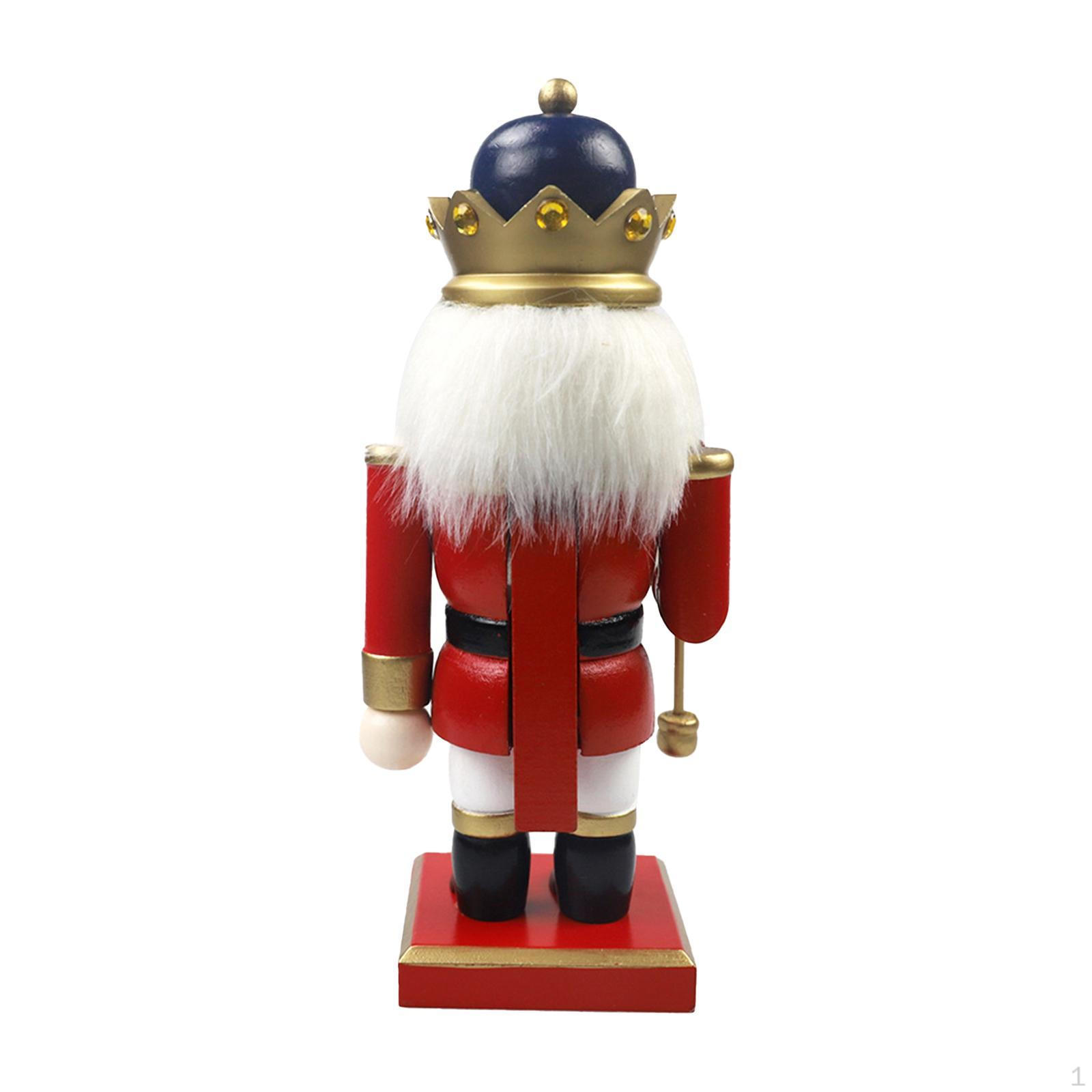 

Рождественская декоративная Щелкунчик Праздничная коллекционная деревянная кукла Деревянная для E