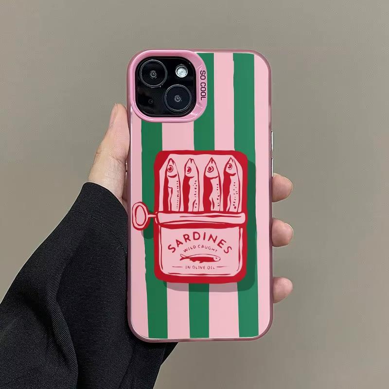 

Чехол для телефона с рисунком «Рыба Сардины» для Samsung Galaxy S26 S25 Ultra S24 S23 FE S22 S21 Plus A56 A55 A54 A35 Жесткий матовый чехол Galaxy S22 Ultra 5G розовый