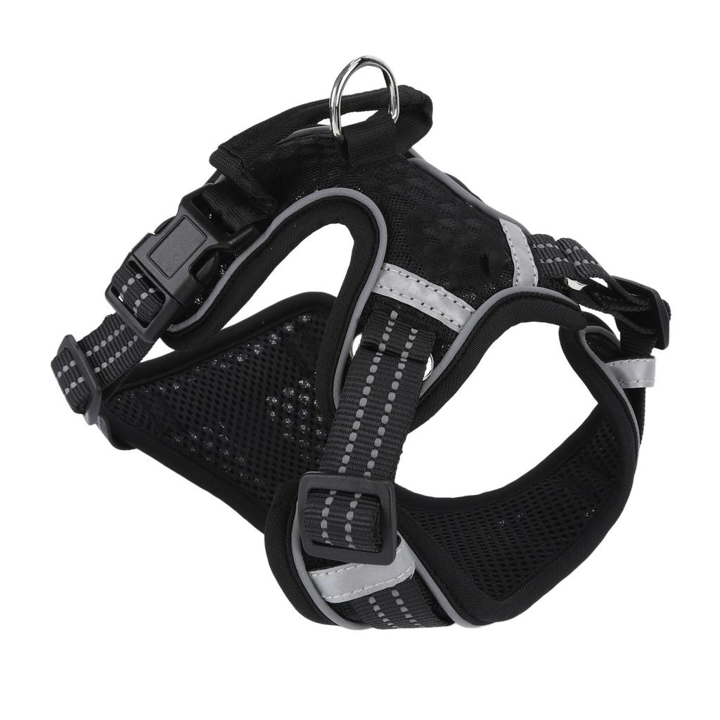 Dog Harness Adjustable Comfortable Reflective Strip Safety Mesh Dog Vest for Medium Large Dogs