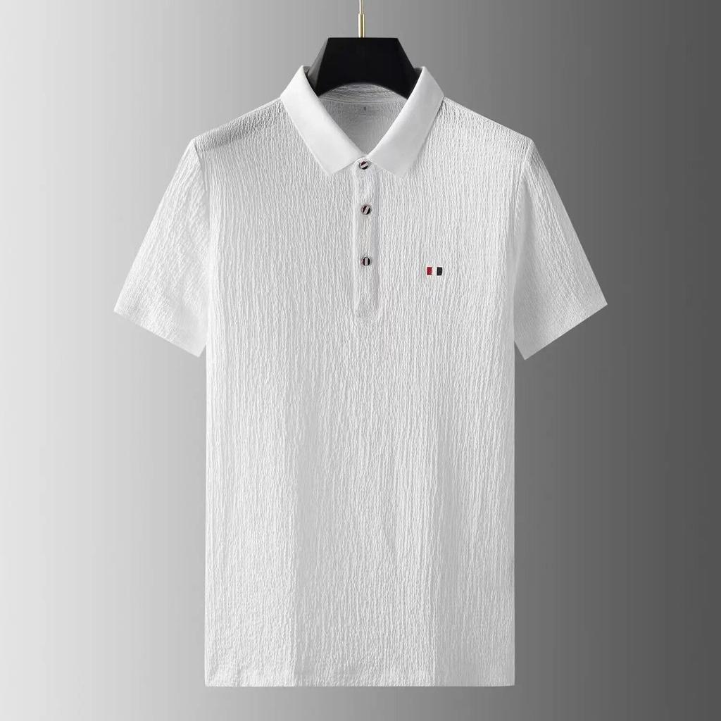 Verano   Conjunto de Dos Piezas para Hombre Moda Clásica Color Sólido Camisa de Manga Corta Pantalones Traje Deportivo Holgado Casual para Hombre 2026