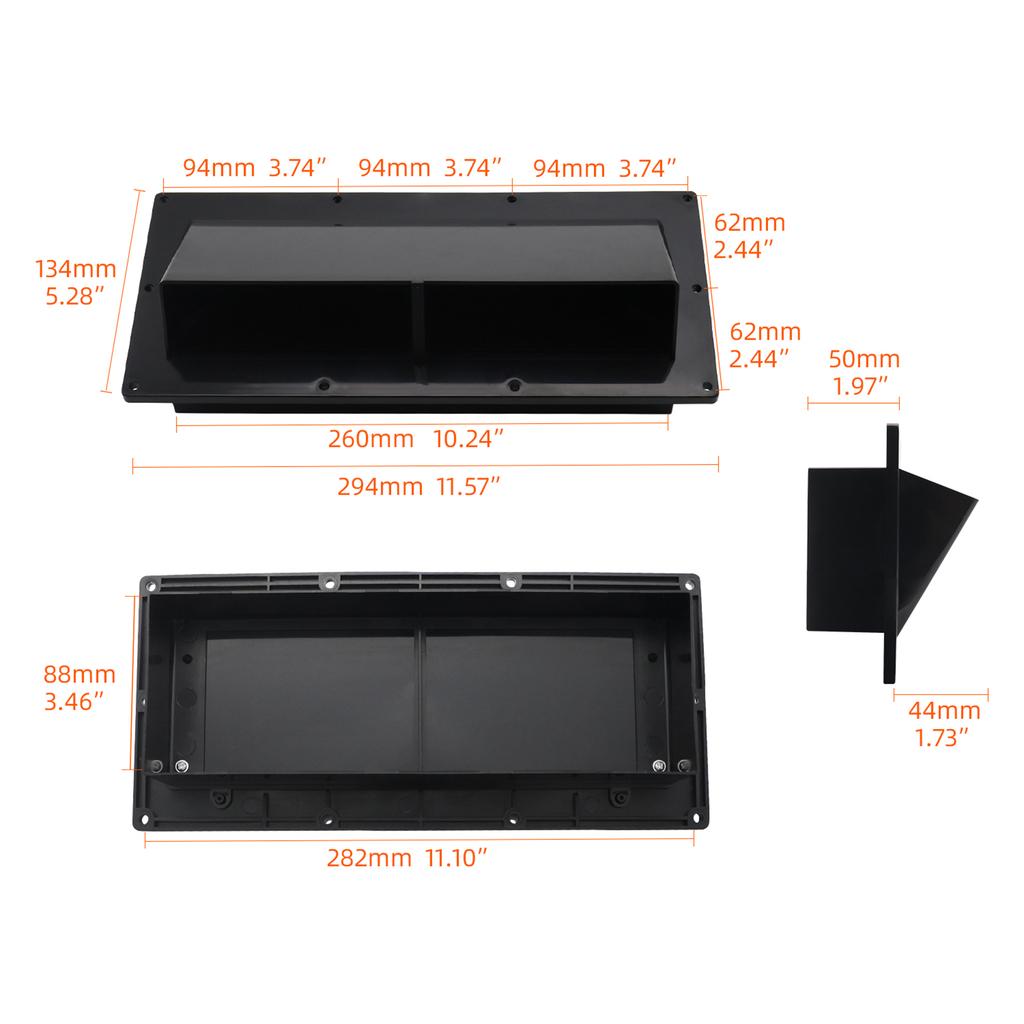 RV Range Hood Exhaust Hood RV Range Hood Vent Cover High Impact and Weather Resistant Structure with Lockable Clip