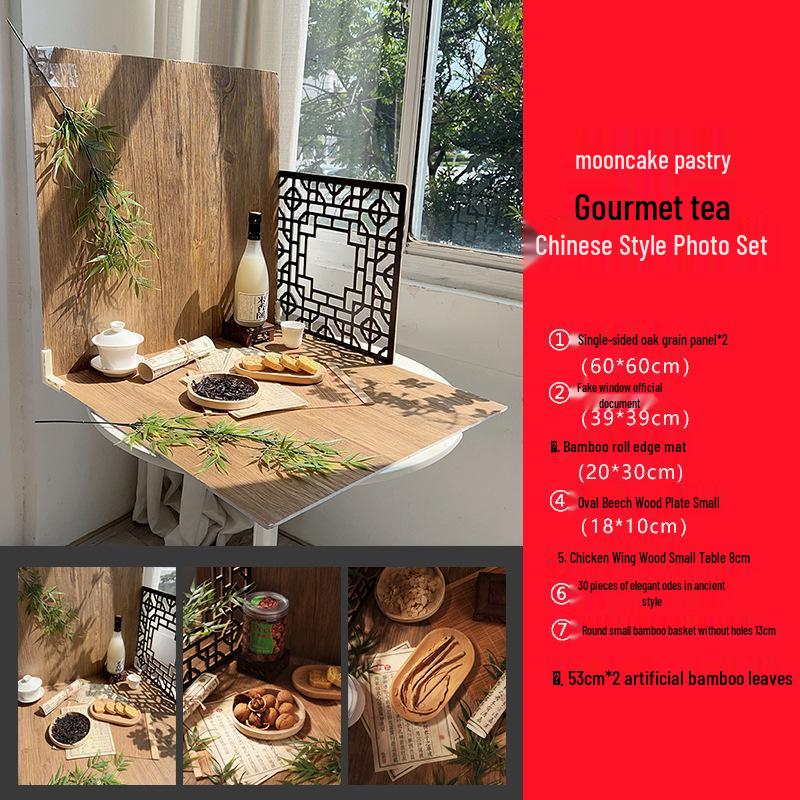 Retro Window Cake Baking Photography Background Board - Wood Grain Props for Studio Scenes