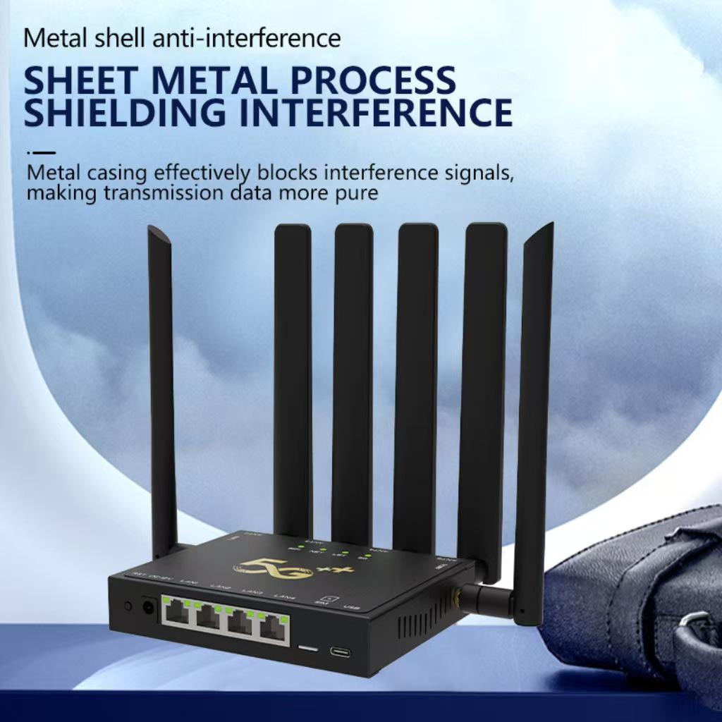 5G Dual-Band WiFi 6 Gigabit Home/Office Router with Antenna & SIM Card Slot for Live Streaming & All-Network Support
