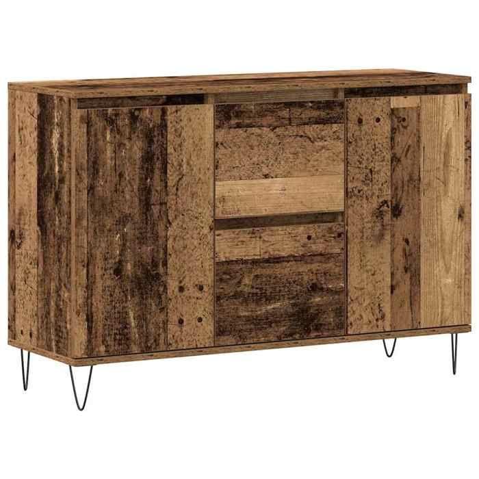 VidaXL Buffet Old Wood 101.5x35x70 Cm Engineered Wood, Storage Furniture, Kitchen Storage Furniture 857266