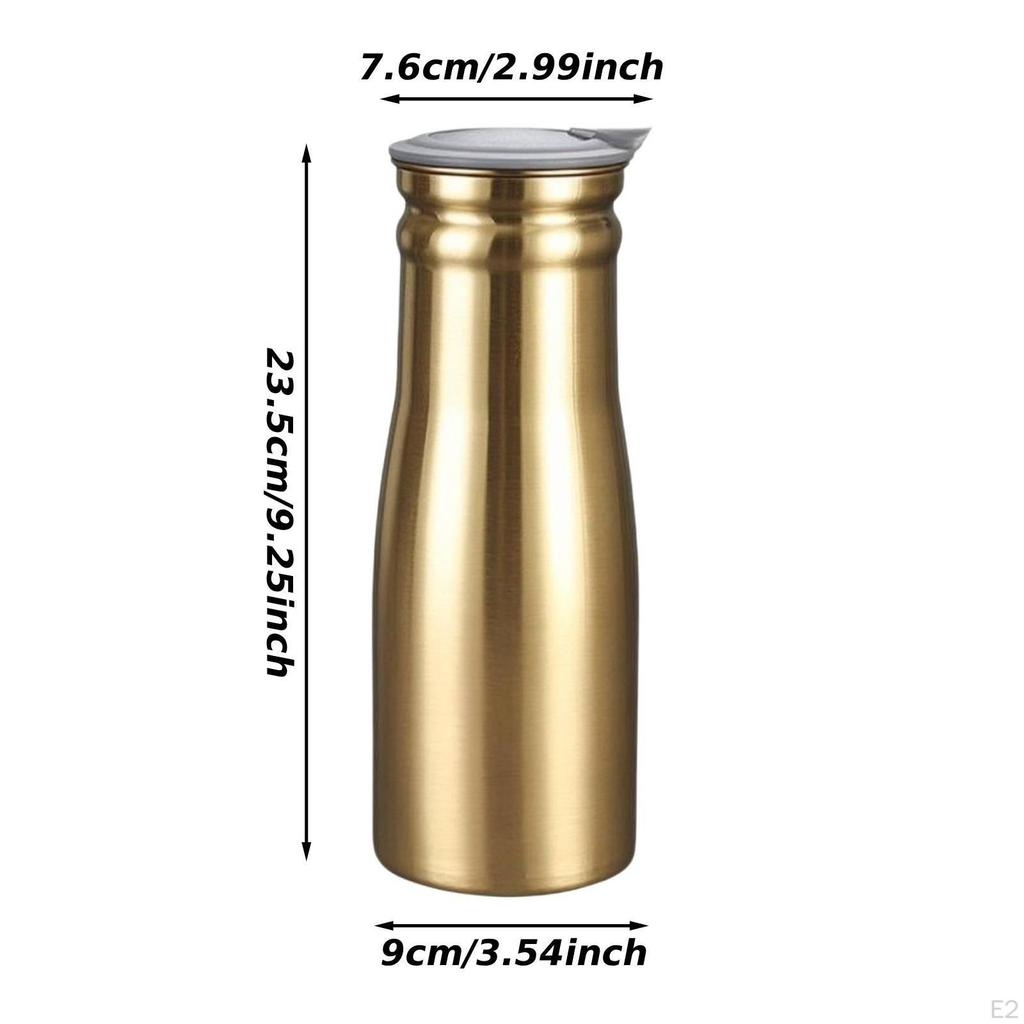 Stainless Jug Kettle 1.0L Capacity Sealed Lid Teapot Water Pitcher Iced Tea for Restaurant