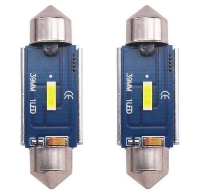 Lâmpada LED Eseastar T10*36mm, -24V Chip SMD1860 C5W Lâmpada LED para Carro com Canceler Embutido,