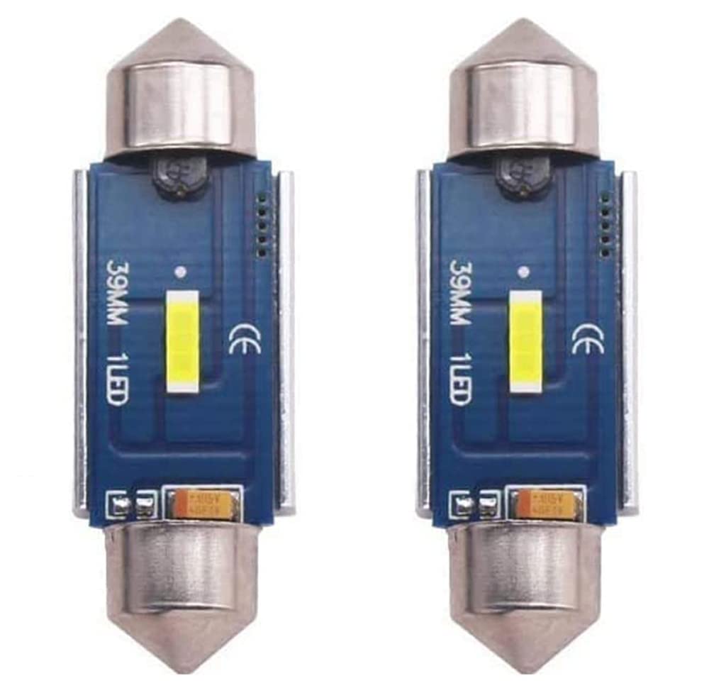 

Eseastar T10*36mm LED Bulb, -24V SMD1860 Chip C5W LED Car Lamp with Built-in Canceller, T10*36MM