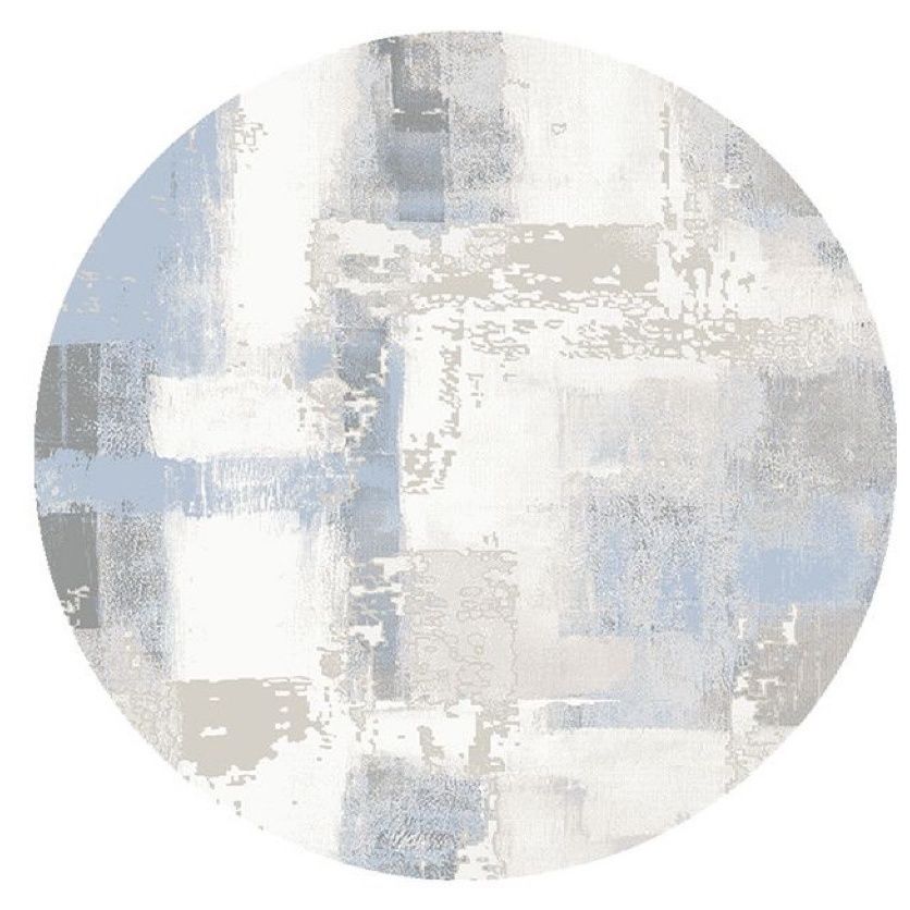 Круглый ковер для гостиной, впитывающий ковер для журнального столика, утолщенный круглый ковер, вращающееся кресло для спальни, противоскользящий ковер Diameter 100cm