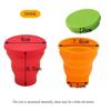 Silicone Folding Cup Fitness Outdoor Travel Mouthwash Cup Easy Storage Portable Telescopic Cup Candy Ribbon Cover