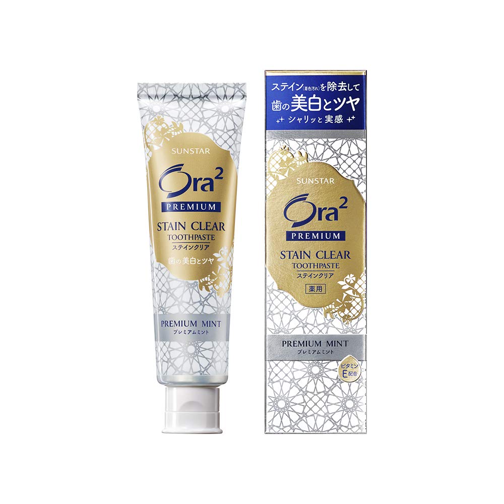 Ora2 Premium Medicinal Product Stain Clear Toothpaste Mint (Whitening Tooth Discoloration Staining Bad Breath Care) 100g