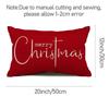 Rectangle Christmas Pillow Cover Linen Cloth Decorative Pillow Cover  Christmas Decor