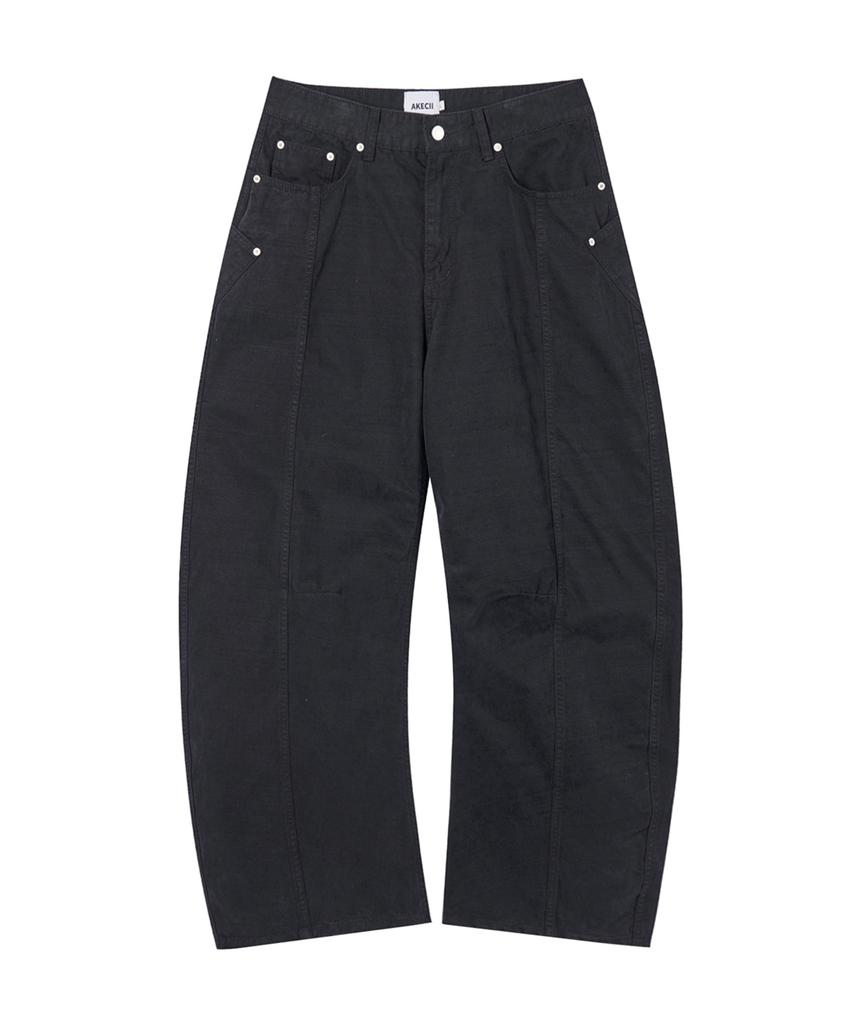 Akesi Denzel Summit Curved Cotton Pants_Black