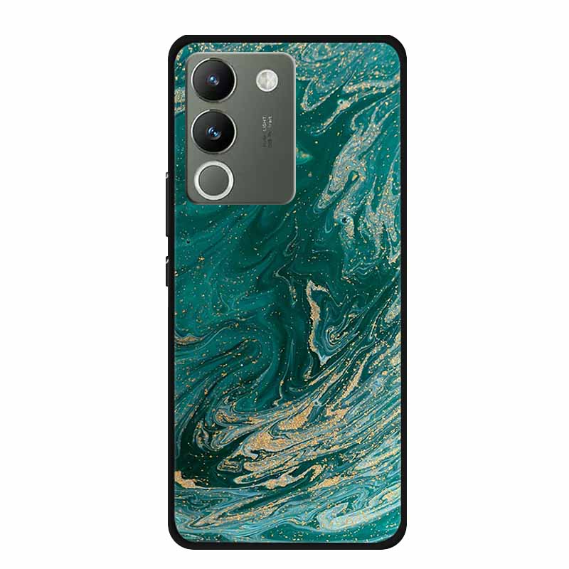 For Vivo V30 Lite 5G Case 6.67" Soft Silicone Marble TPU Phone Bag for vivo V30 Lite 5g V2314 Covers Luxury Protector V30Lite