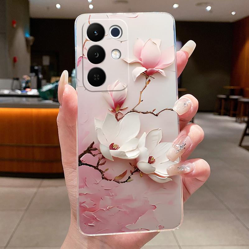 For Realme C85 Pro Case 2025 Clear Fashion Butterfly Flower Soft TPU Silicone Phone Cell Cover for RealmeC85 Pro 4G RMX5555 Case