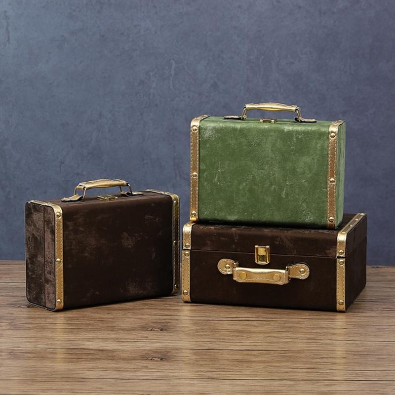 Fashionable Decorative Leather Storage Case Retro Styles Organizers for Jewelry and Storage Solution in Elegant Color