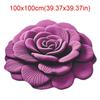 Special-shaped Sunflower Carpet Soft Absorbent Flower Carpet 60x60cm Non-slip Door Gasket for Living Room Tea Table Bedside