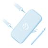 Cute Cat Paw Carrying Case PU Leather Hard Protective Cover with Shoulder Strap and Hand Rope for Switch Game Console