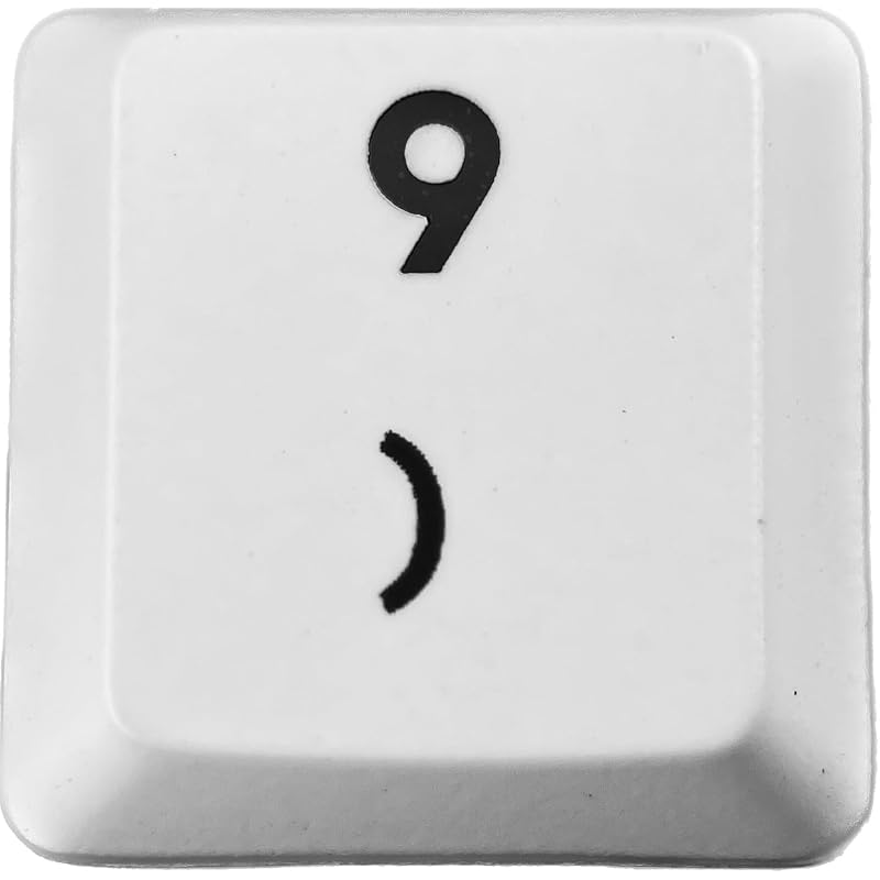 

logitech G913/G913TKL/G813 replacement keycaps [Sold as 1 piece] (Light-emitting compatible) [BERGBUCH] (9, White)