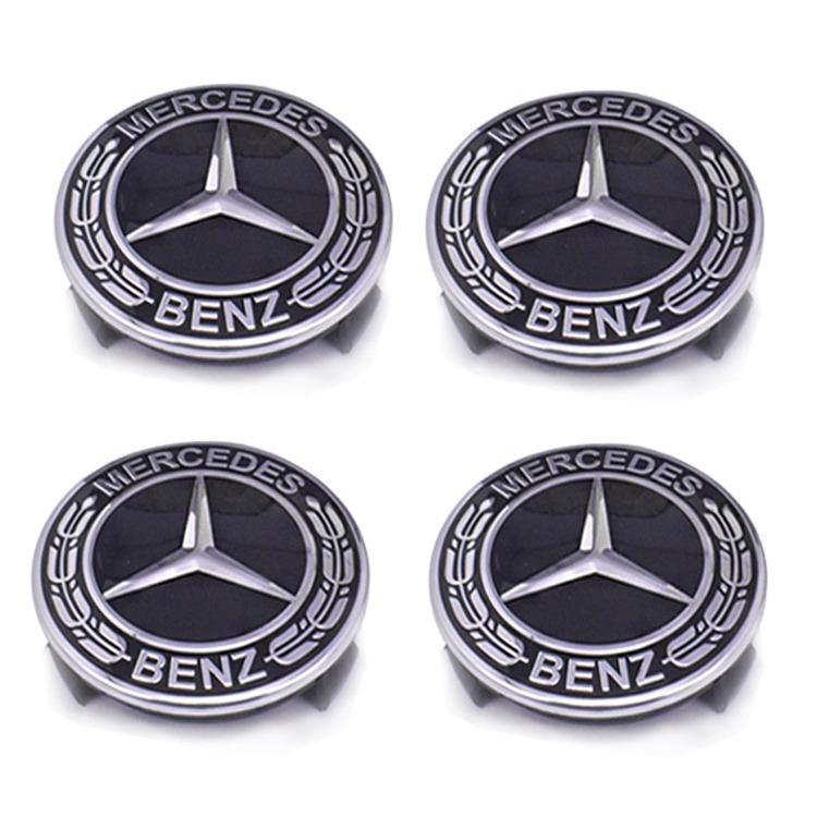 YDC4   Car Styling Wheel Center Covers Hub Caps Cover Emblem Stickers for Mercedes Benz W203 W204 W168 W176 CLA CLK CLS W124 W205 W211