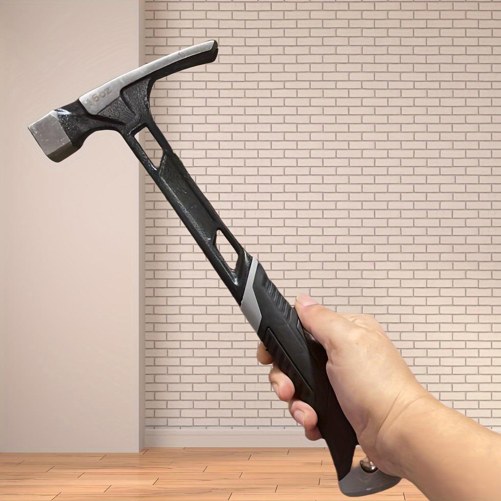 1pc Professional Woodworking Mallet - Integral Molded Anti-Vibration Handle, Non-Slip Multi-Functional Hammer for Carpentry