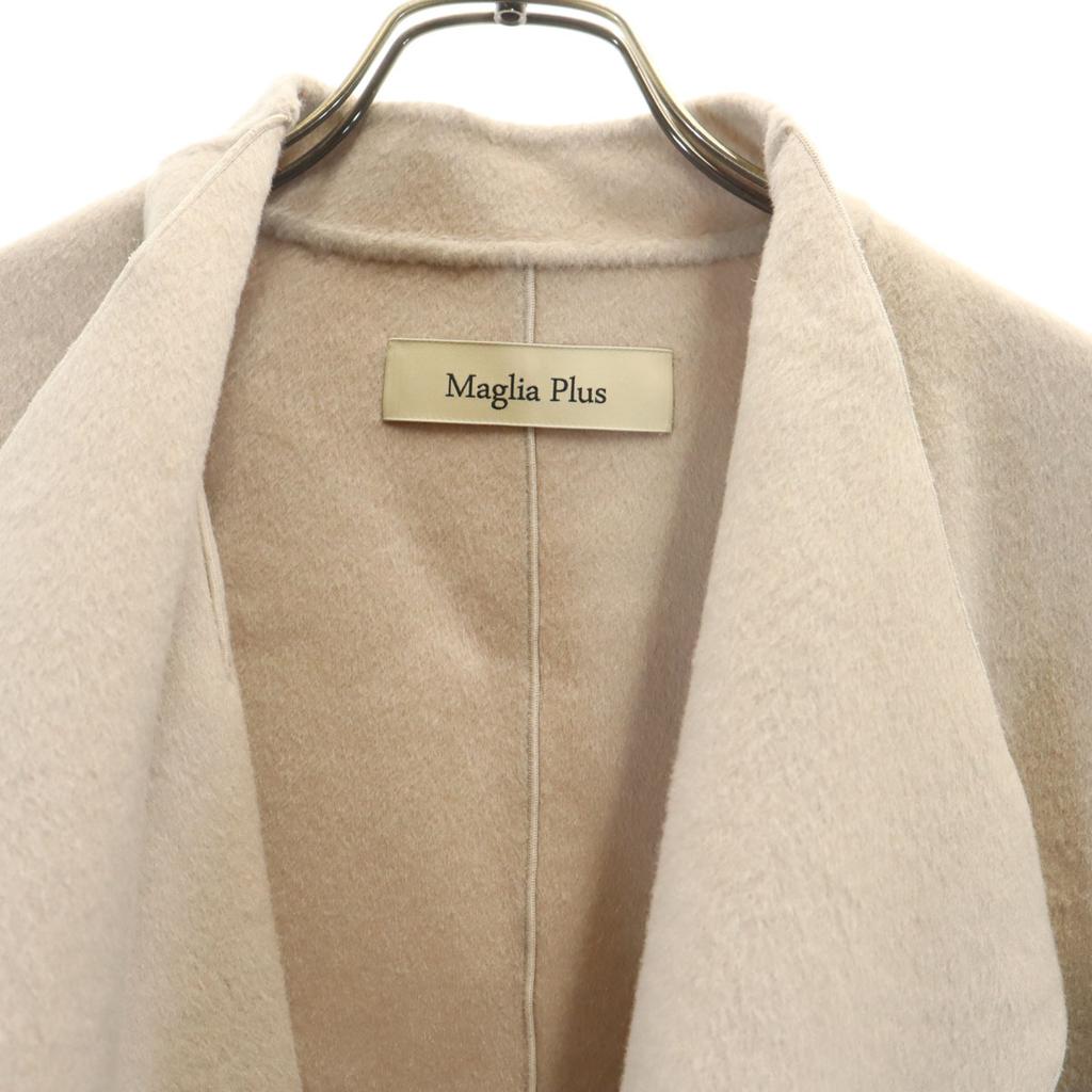 Maglia Plus Side button wool cape coat F beige Women Used