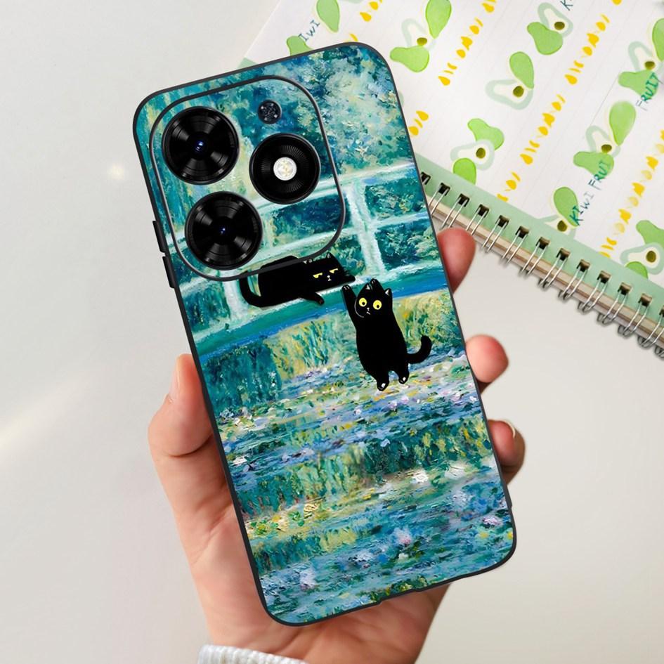 For Tecno Spark 20C Case Spark 20 Pro Cover Popular Flower Butterfly Clear Silicone Phone Cases For Tecno Spark 20 Spark20 Funda