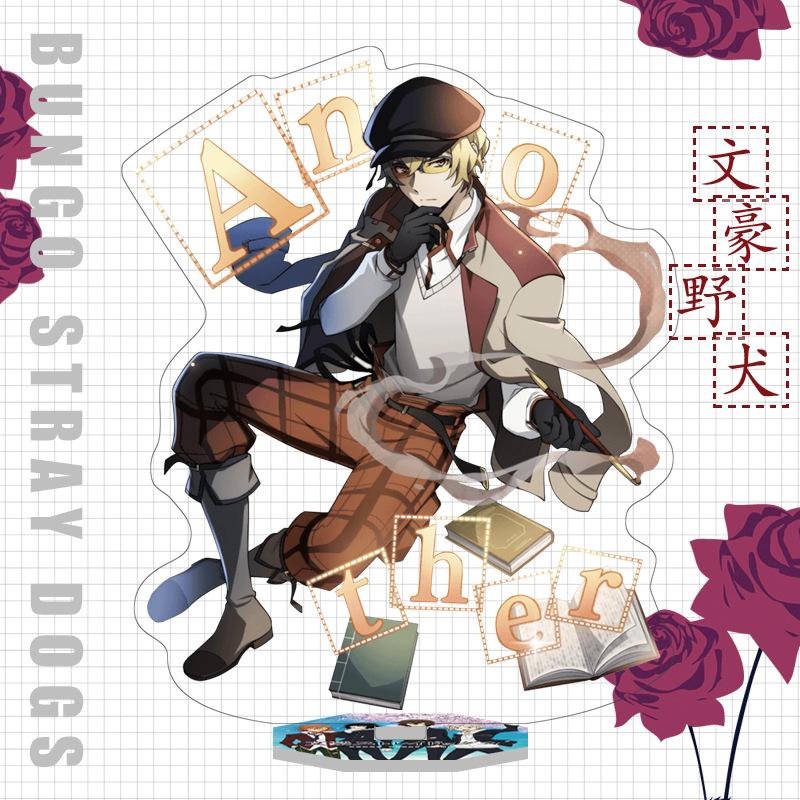 Japan Bungo Stray Dogs Anime Figur Acryl Stand Modell Spielzeug Dazai Osamu Nakahara Chuuya Ryunosuke Akutagawa Schreibtisch Dekor