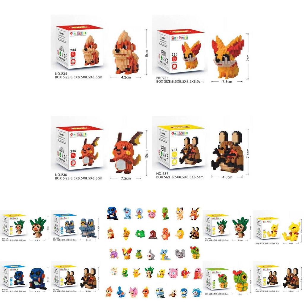 Pokemon Micro Block Bouwspeelgoed Set Voor Verzamelaars En Cadeau Geven