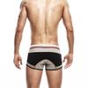 SEOBEAN Men's U-Convex Color Block Boxer Briefs - Comfortable Classic Style