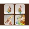 Three Rams Auspicious Dawn LIULI Figurine Oriental Classical Chinese Handcrafted Sculpture for Living Room Entryway Office - New Chinese Style Home