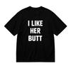 I Like Her Butt His Beard Top Matching Couple Valentines Day Gift Set Funny T-Shirt
