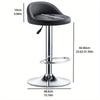 Backrest Footstool Dining Chair Adjustable PU Leather Bar Stool Rotating Bar Stools Soft Cushion Dinng Chair Home Furniture
