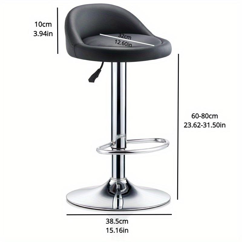 Backrest Footstool Dining Chair Adjustable PU Leather Bar Stool Rotating Bar Stools Soft Cushion Dinng Chair Home Furniture