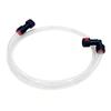 Universal 8mm Fuel Injection Fuel Line Straight Bent Dual Ends Oil Proof for Snowmobile Lawn Mower Fuel Pipe Replacement