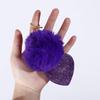 Decoration Interior Accessories Pompom Keychains Rhinestone Keyrings Bag Pendant Rhinestone Heart