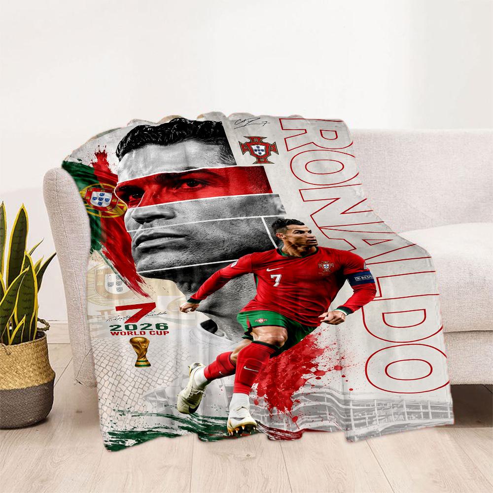 Cristiano Ronaldo 36 Blanket Ultra-Soft Great for Chair Office Chair Picnics All-Season Use Playful Design Birthday Christmas Gift Blanket