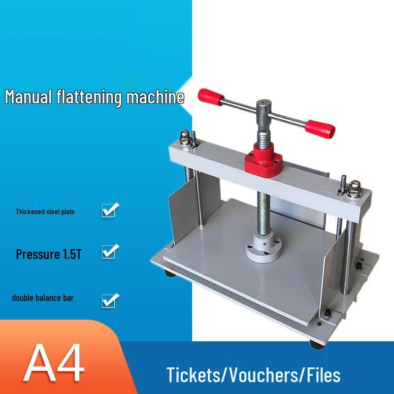 900F A4 Voucher & Ticket Manual Desktop Flattening Machine