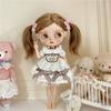 For Blythe Doll Clothes Princess Lace Maid Skirt Set Cute Plaid Pants Vintage Dress Outift Clothing OB24 OB22 1/6 Accessories