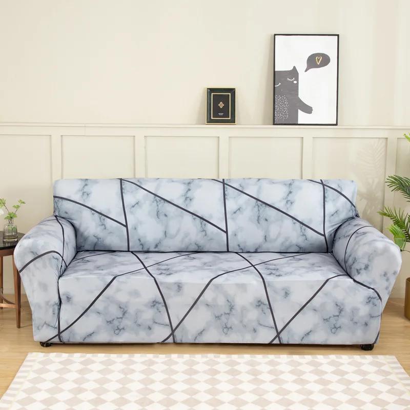 Pastoral Style Sofa Cover Fabric Sofa Cushion Non-Slip Stretch All-Inclusive Sofa Slipcover