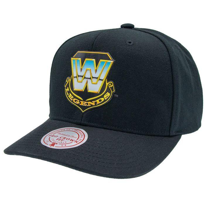 Casquette Snapback Pro-Crown - MITCHELL &amp; NESS - WWE LEGENDS - 100% coton - Noir - Unisexe