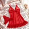 Polka Dot Sheer Nightwear Skirt Transparent Women's Pajamas Casual Thin Sleeveless Nightgown Women