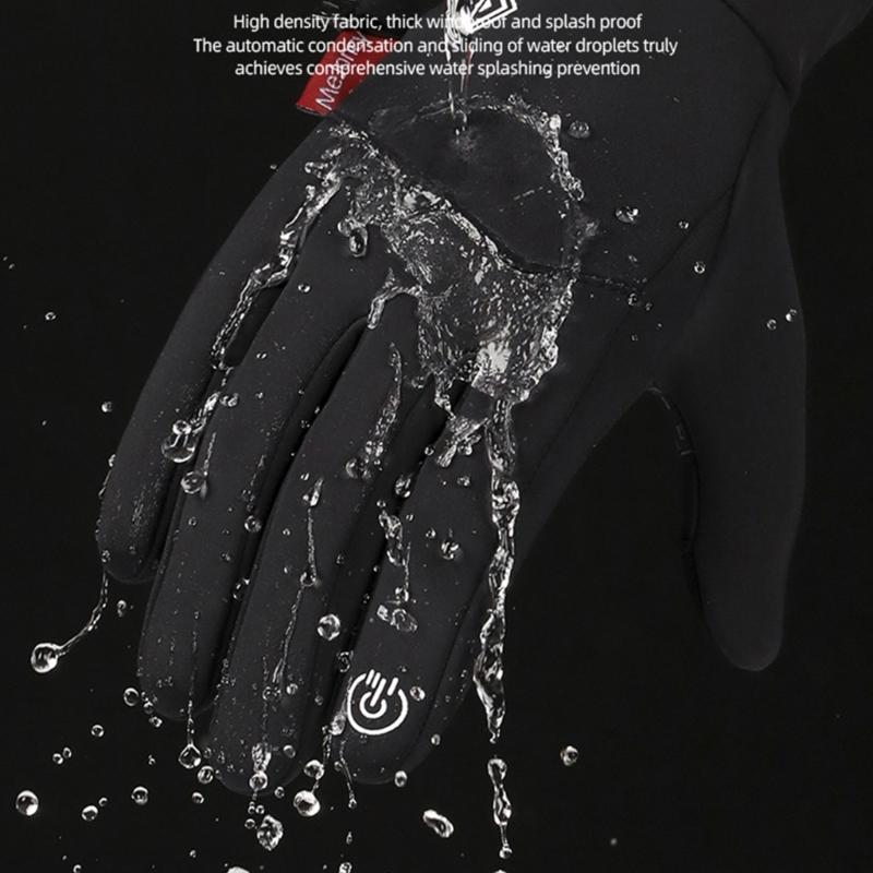 Winddichte Kältefeste Touchscreen Sport Thermohandschuhe zum Skifahren Warme Skihandschuhe Winterhandschuhe Verdickte Schneehandschuhe