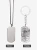 Stainless Steel Keychains and Necklaces, Gifts for Your Loved Ones, Engraved Badges, Ideal Gift for Men, Couples, Boyfriend, Family & Friends