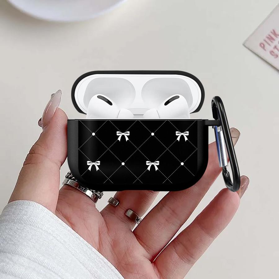 Pink Heart And Bow Earphone Cases Cover Case For Airpods 4 1 3 Pro3 Pro 2 Pro2