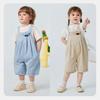 Mini Balabala Boys' and Girls' Baby Imitation Cowboy Strap Pants Soft and Breathable Seven Part Pants 2026 Summer New Style