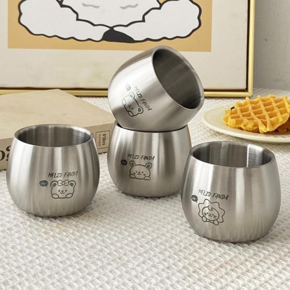 304 Stainless Steel Children Drinking Cup Thickened Kids Water Cup  Kitchen Gadgets Accessories